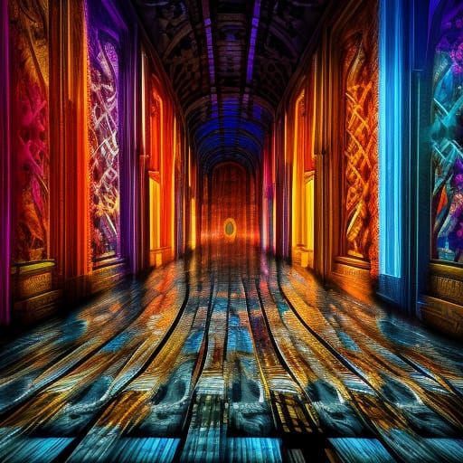 Ambitious Dimensions artwork shown in The Royal Art Museum o...
