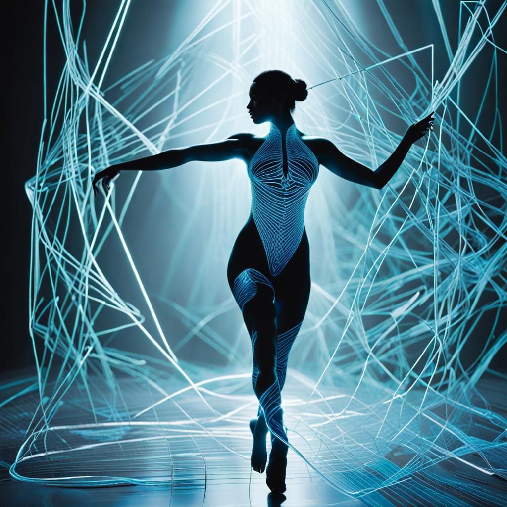 Dancing blue
