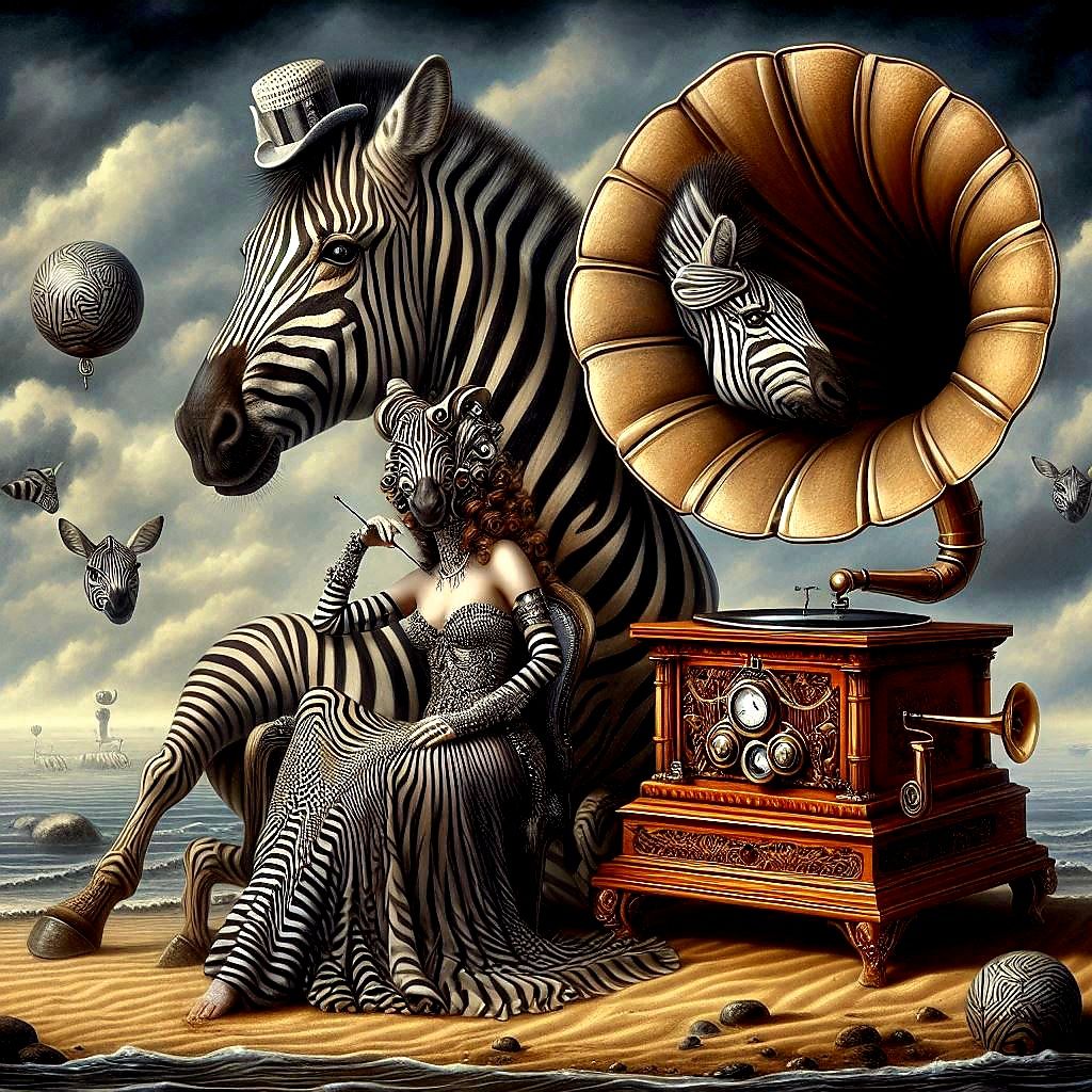 I would claim a deep meaning, but I am a shallow person. *no zebras were harmed in the creation of this picture