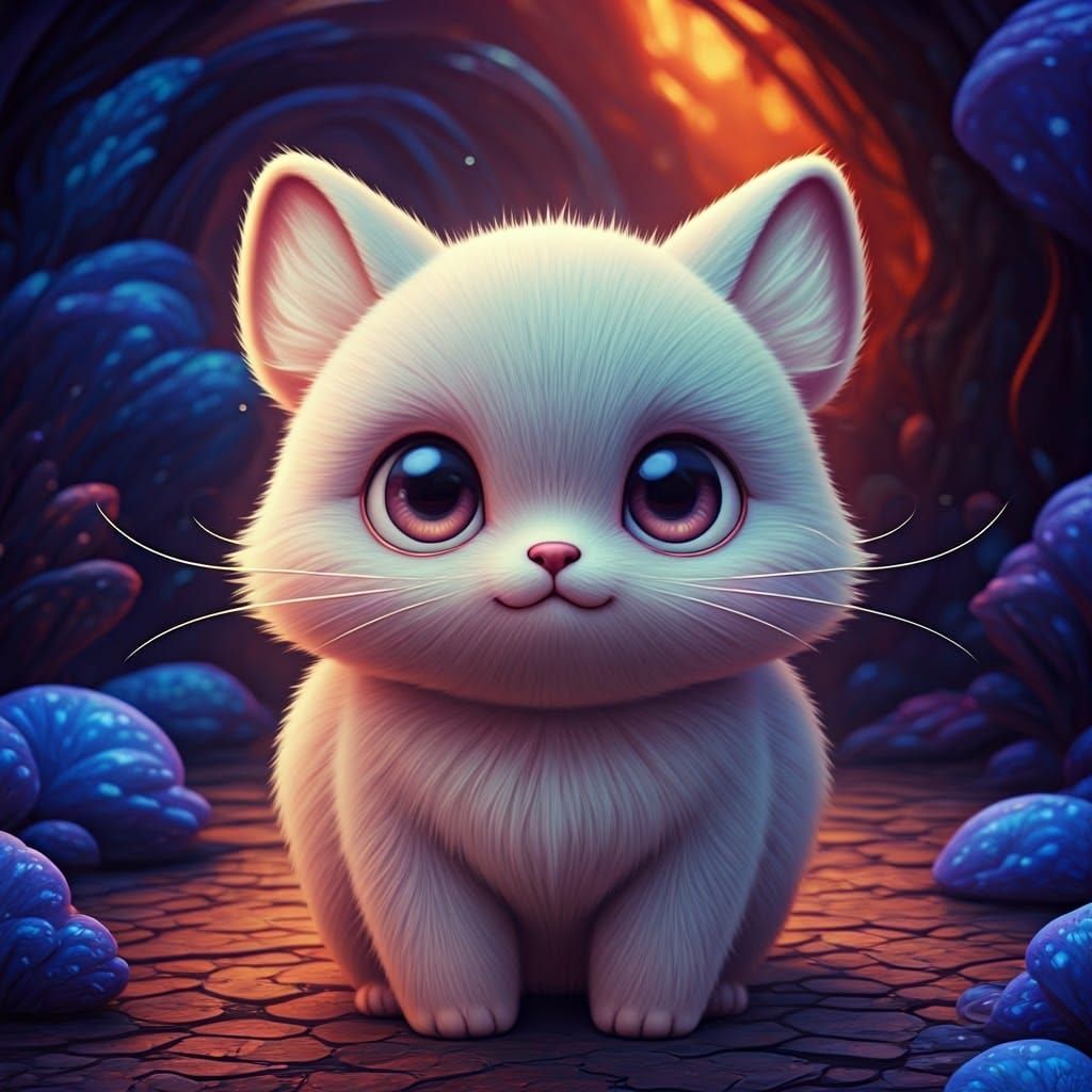 image 3d, animal manga mignon, en forme de vanille (le fruit)  by @undefined