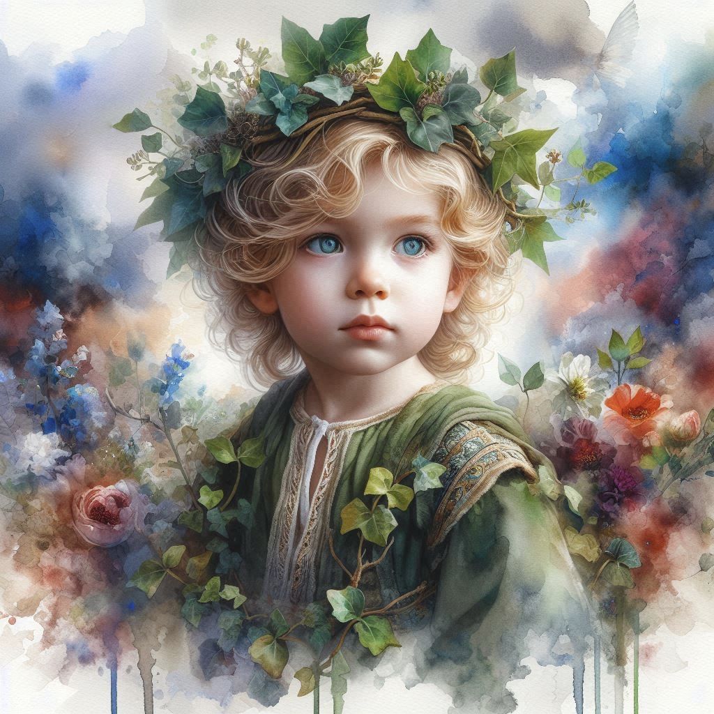 Celtic Little Boy - ivy
