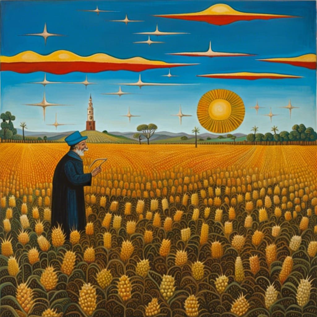 The prophet in a corn field