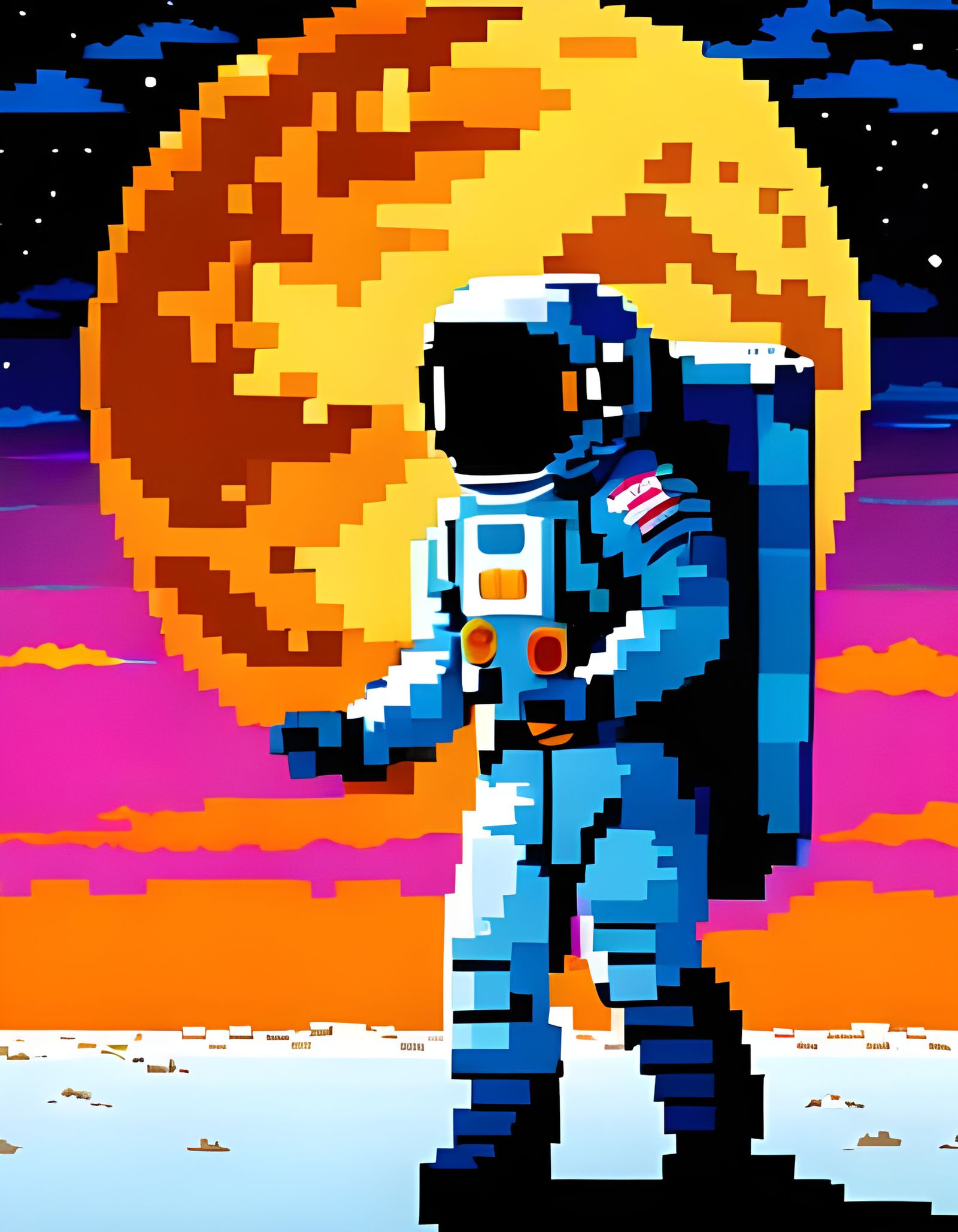 Photorealistic Astronaut   by @rufusdinosaur