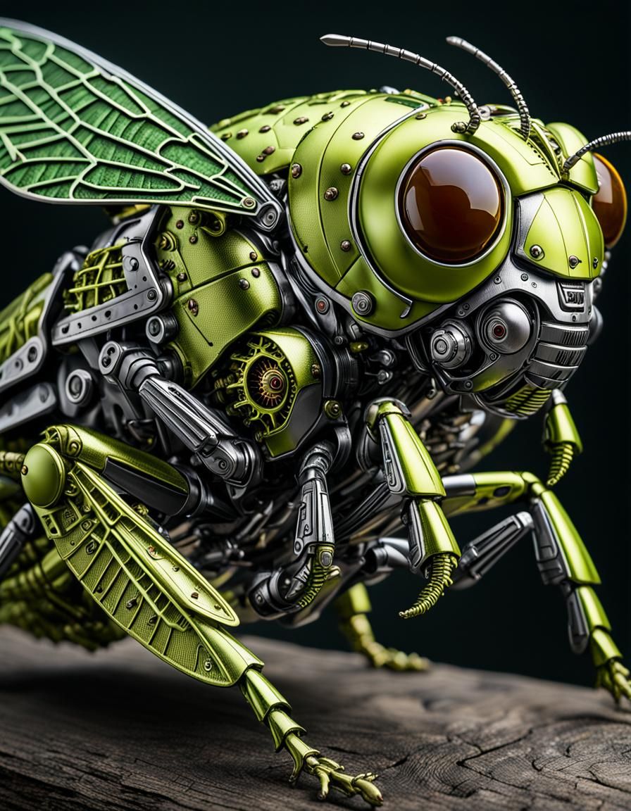 Mecha Cicada  by @PinkHurricane