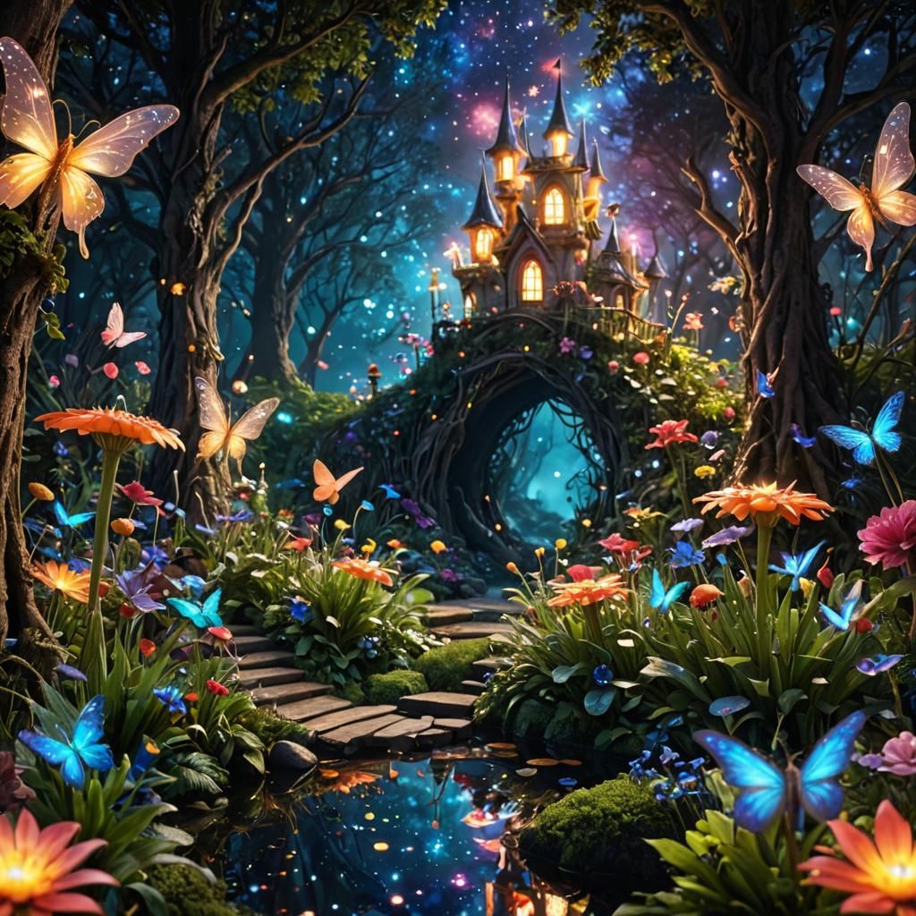 Fairy Castle on Root Top  by @eGarden