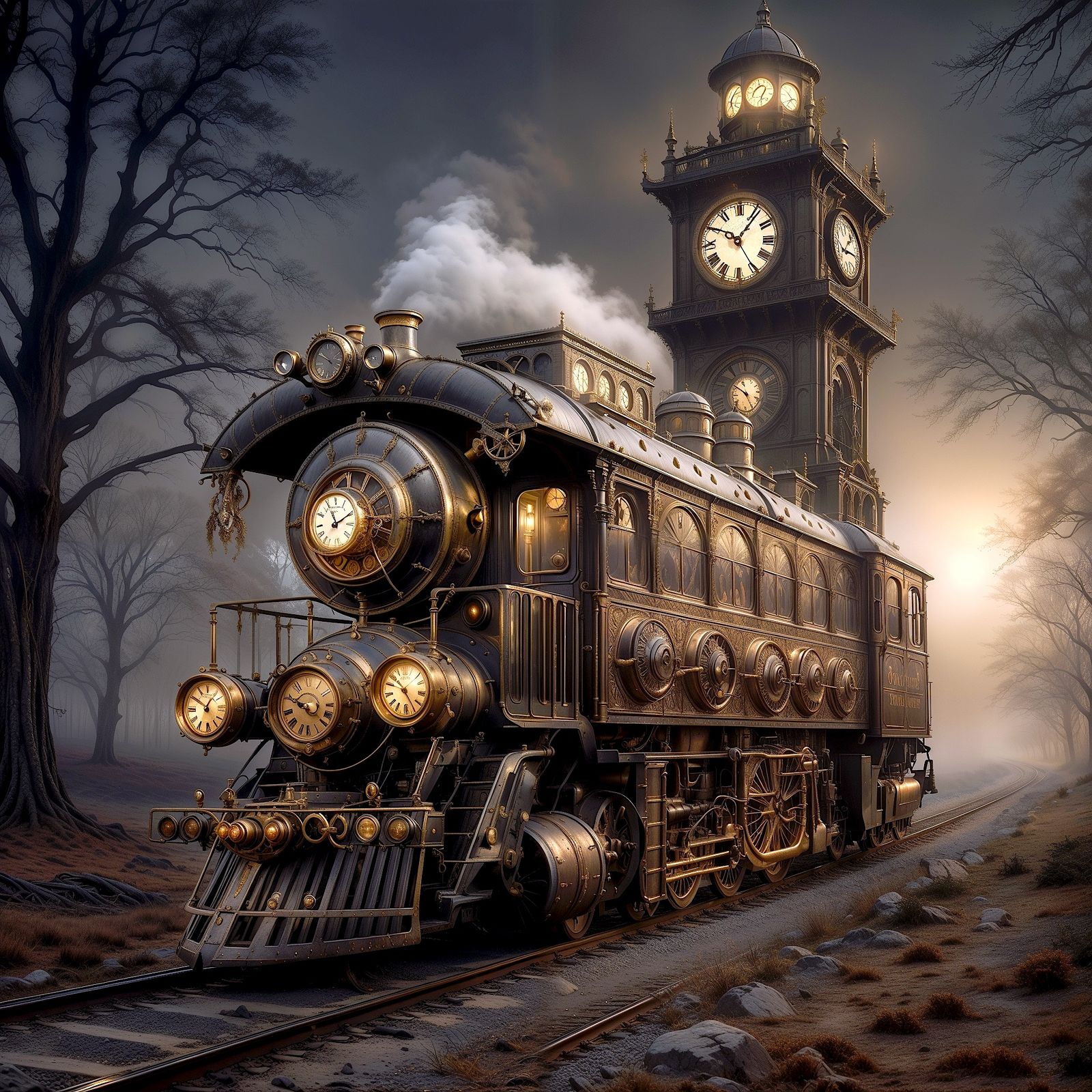 Late Night Steampunk Express - Variations #40