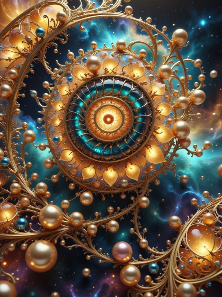 Testing a new LORA - "Shiny Swirls"