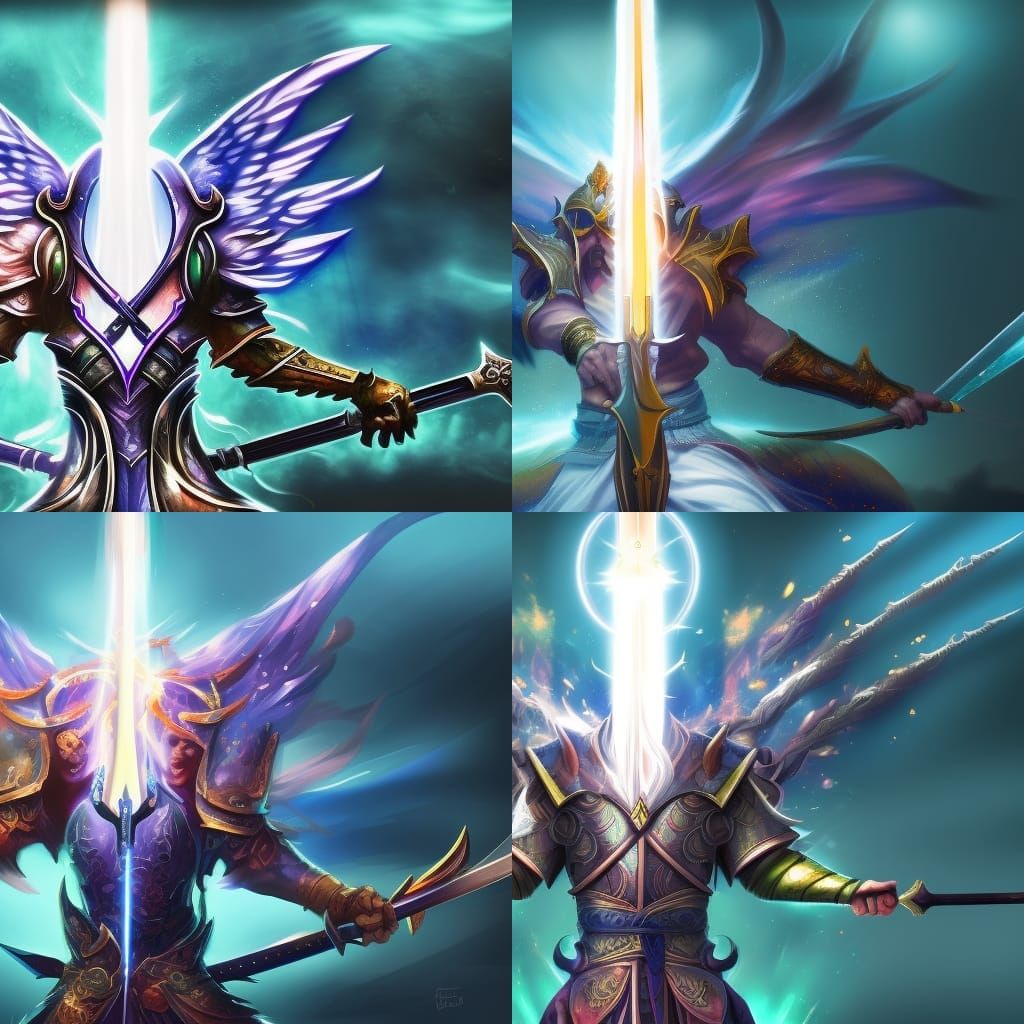 the sword of holy light AI Generated Artwork NightCafe Creator