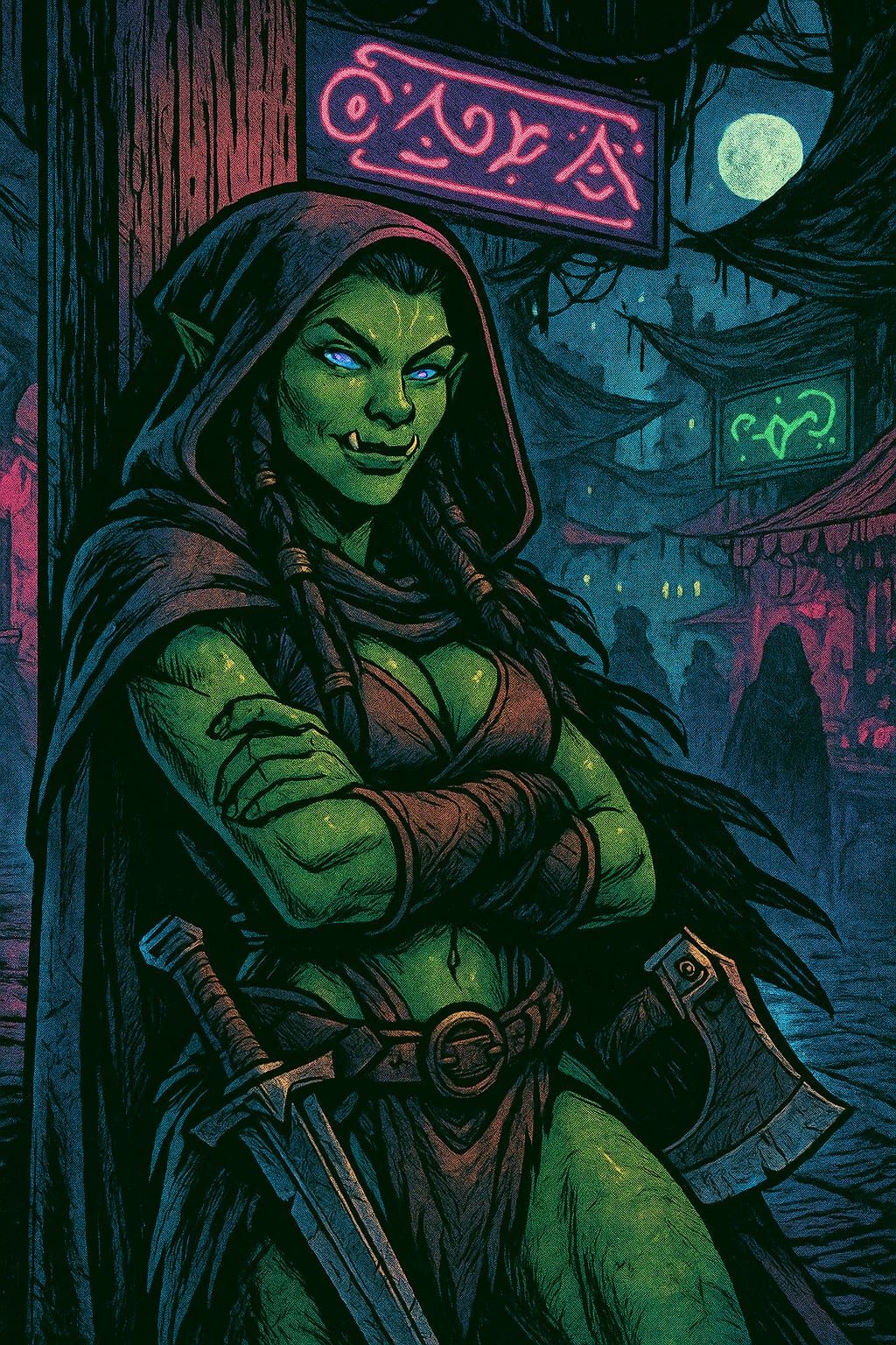 Female Orc Sneak-Thief