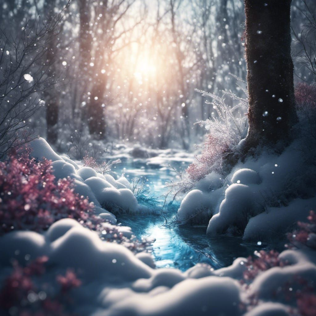 Frozen beauty   by @Cosmic Candy