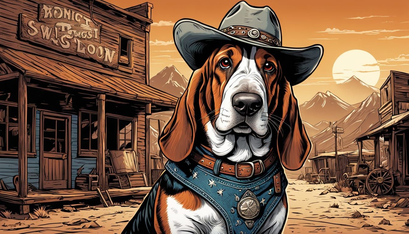 Basset Hounds  by @johan