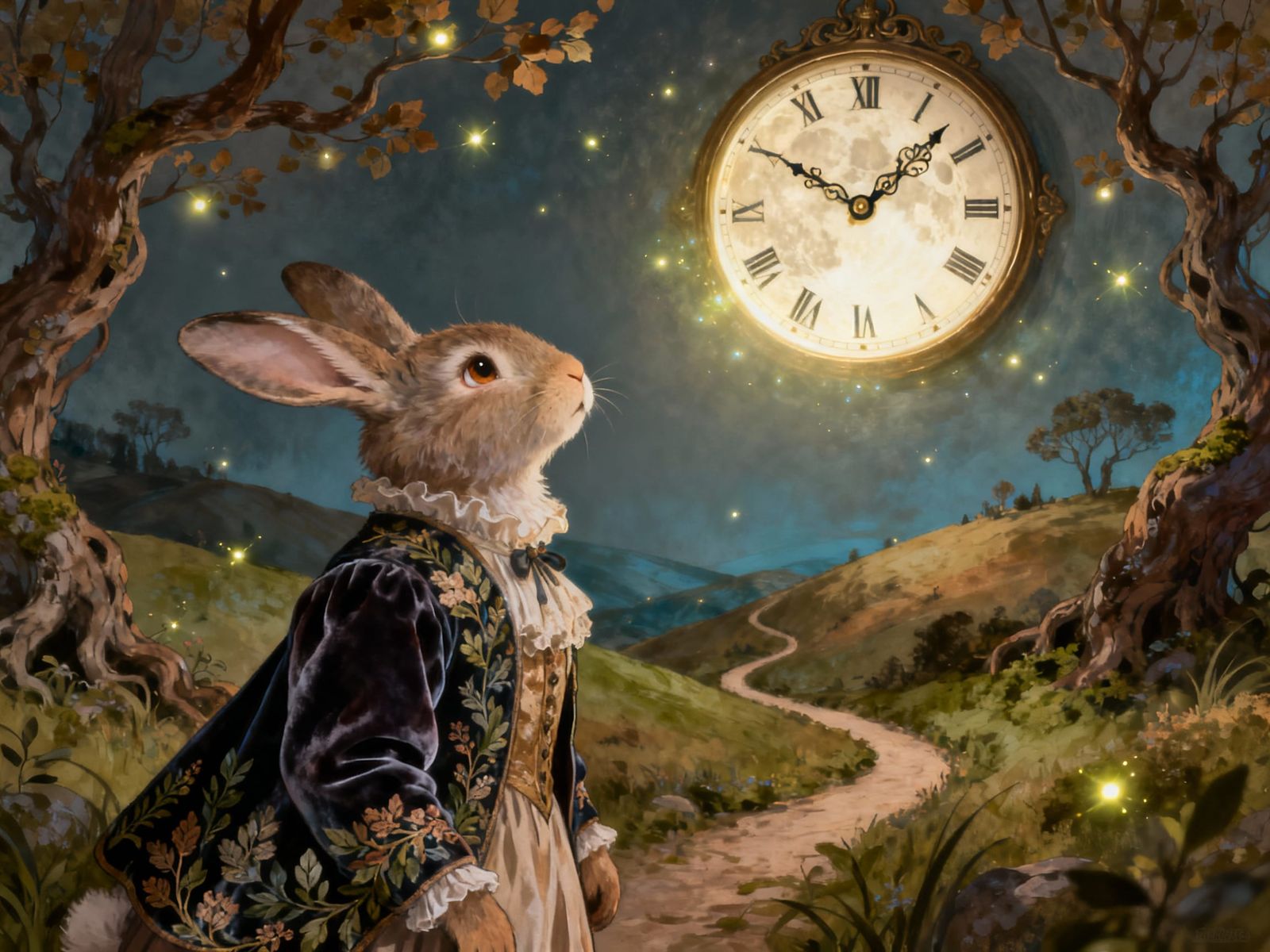 Oh, my ears and whiskers. I mustn't be late!  by @Cheshyr Pontchartrain