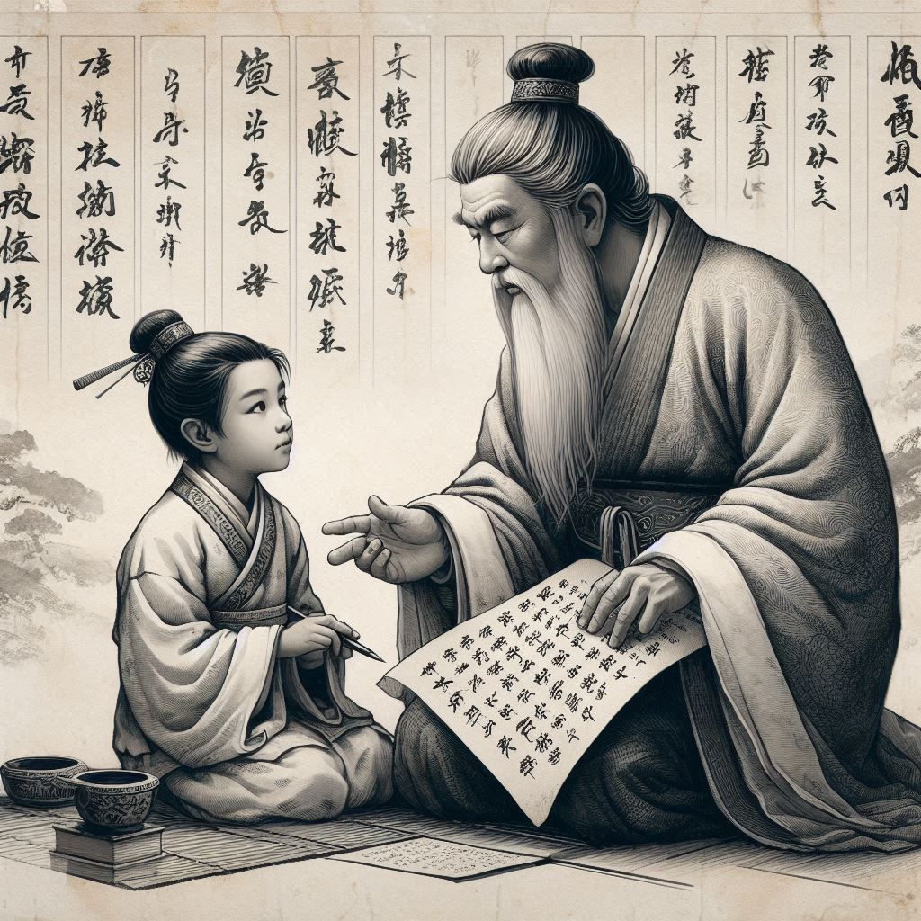 At the foot of the master