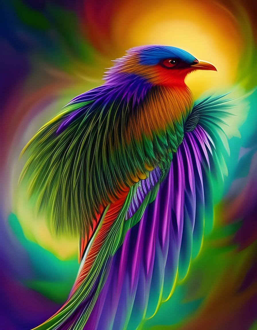 🌈Bird of Paradise🌈 - AI Generated Artwork - NightCafe Creator