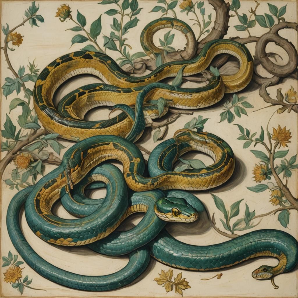 Snakes and brakes 
Snake by Filippo Lippi and Vincent Van Go...