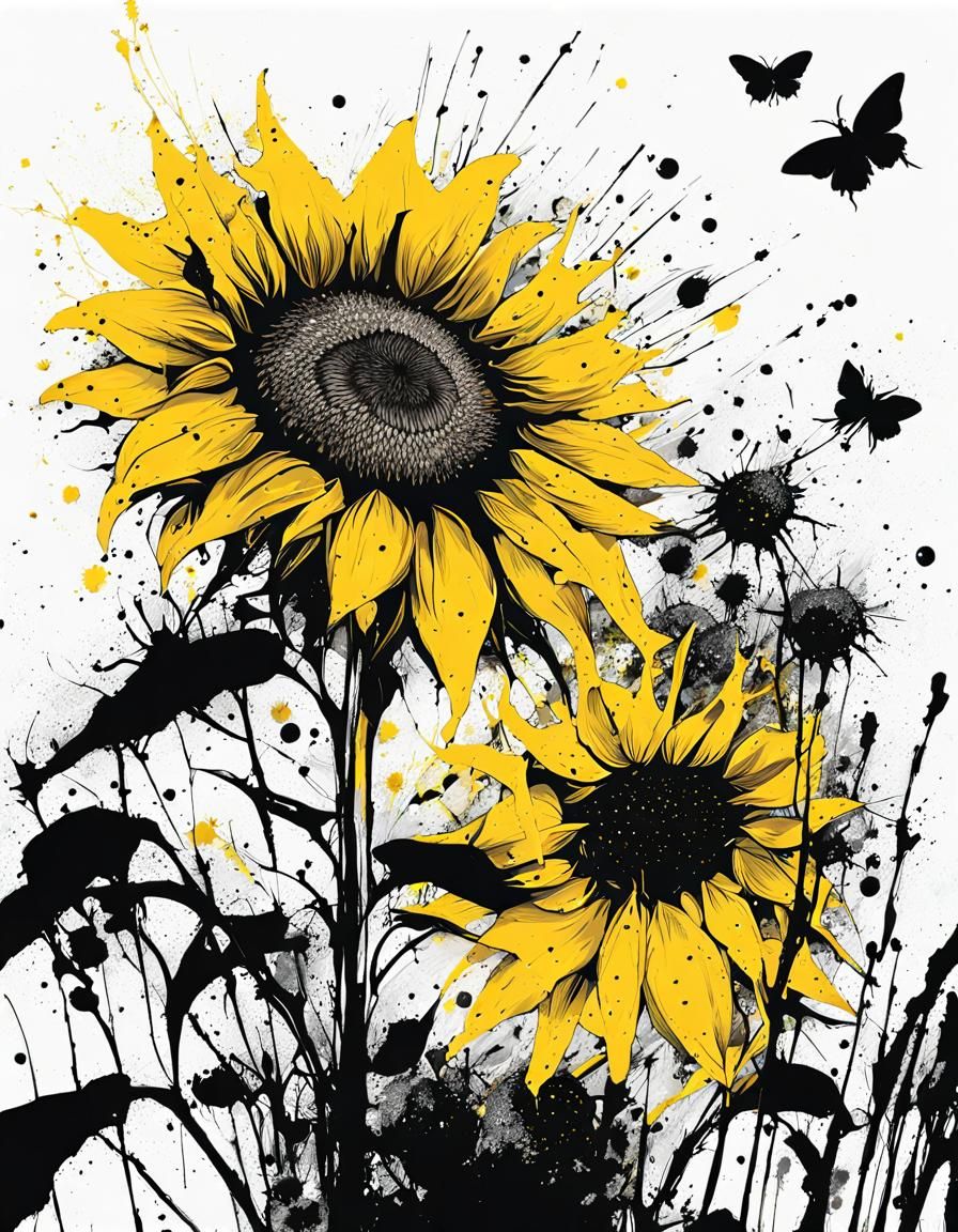 Sunflower Flourishes   by @Art of Art