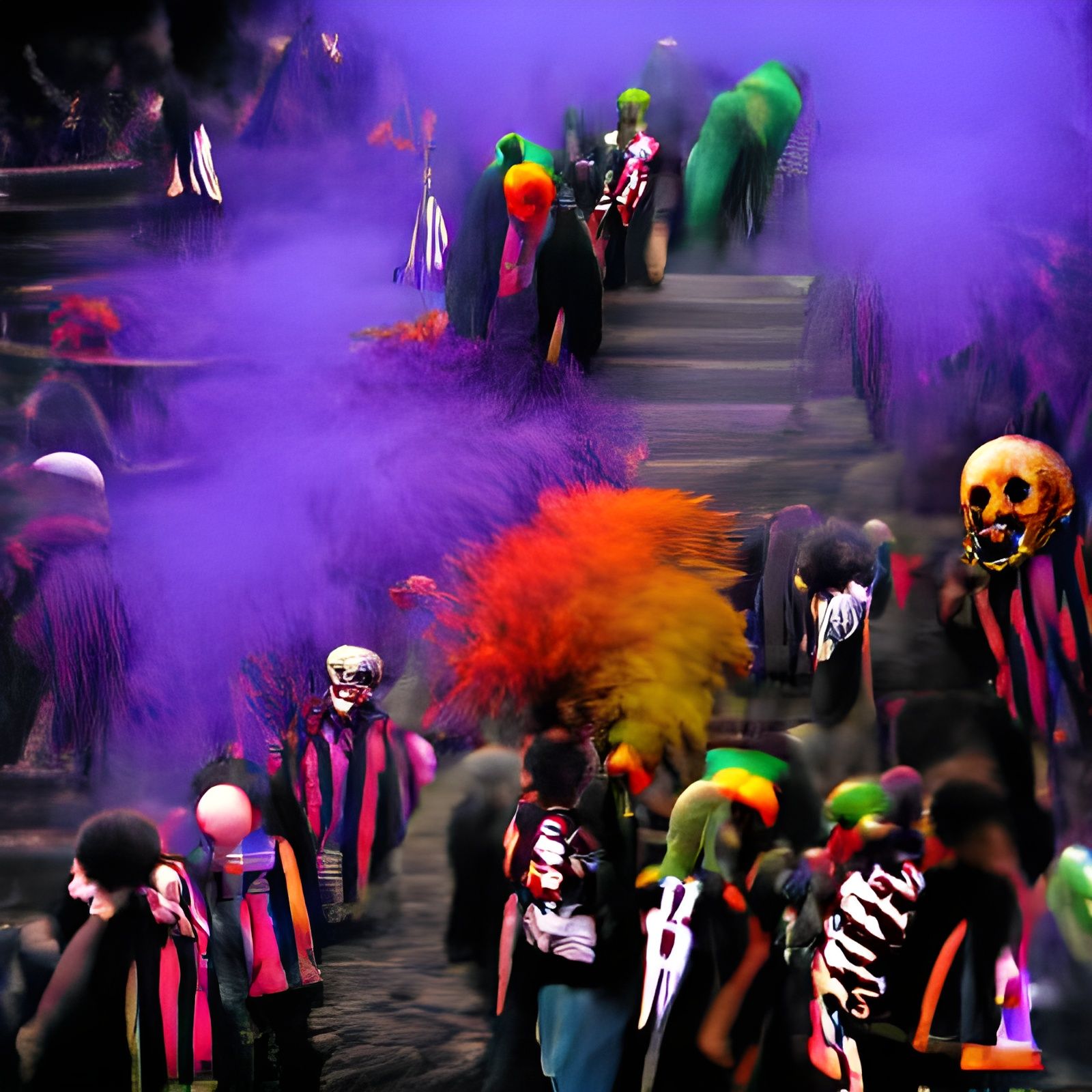 Dark dead colorful and Lively at the same time