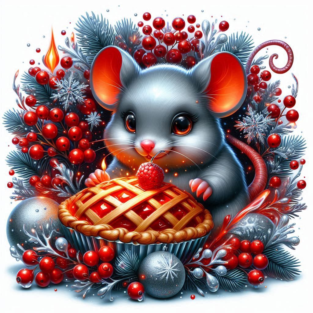Christmas pie Mouse