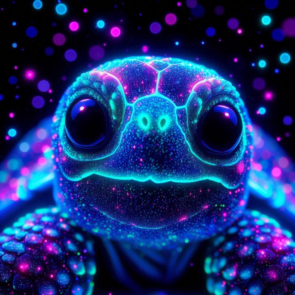 Glowing tortoise