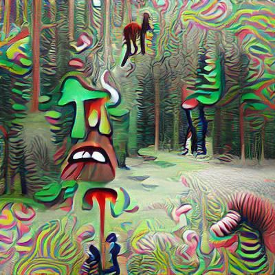 bad trip in the forrest