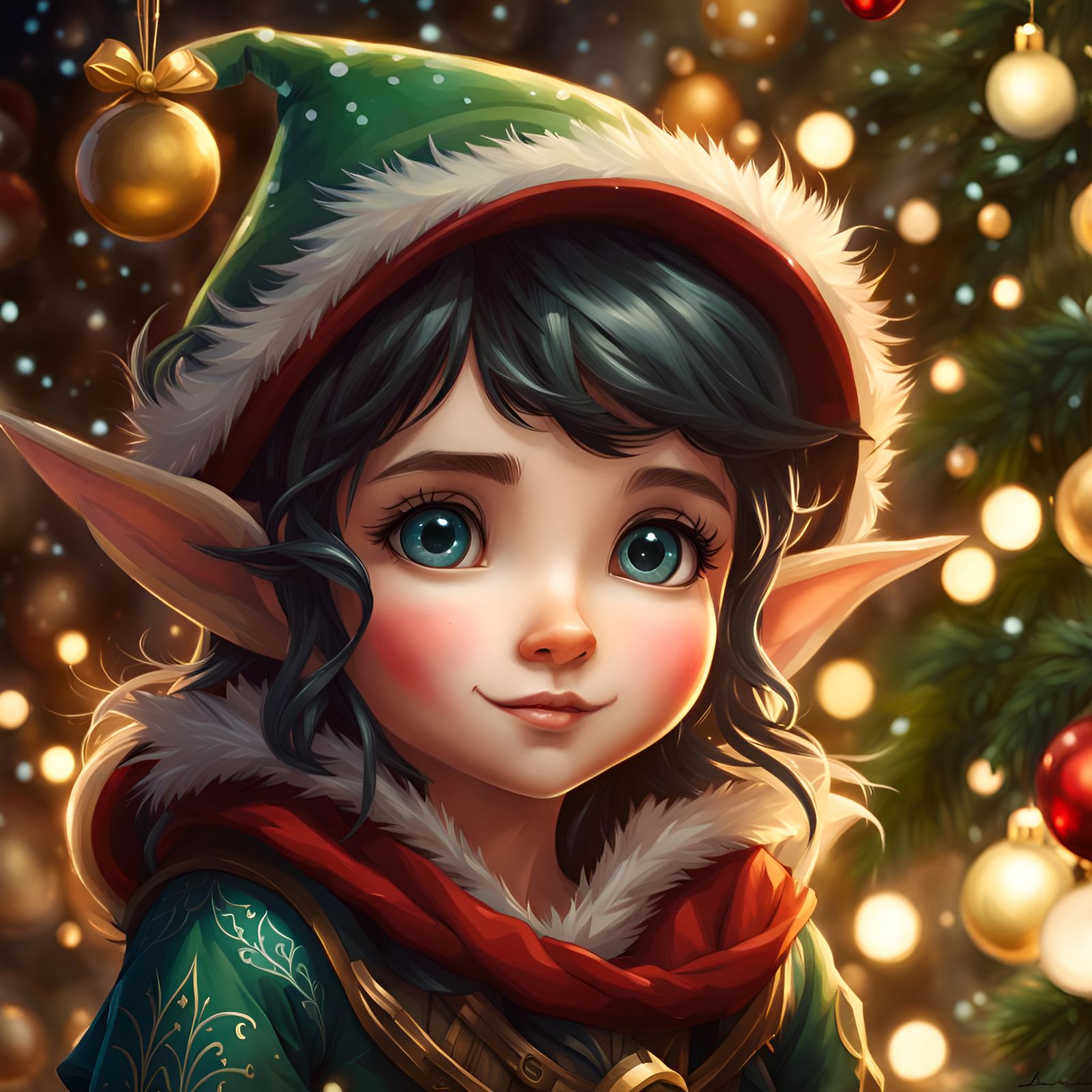 Cute Elf - Ai Generated Artwork - Nightcafe Creator