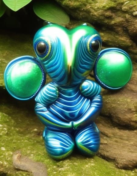 Blue Green Alien