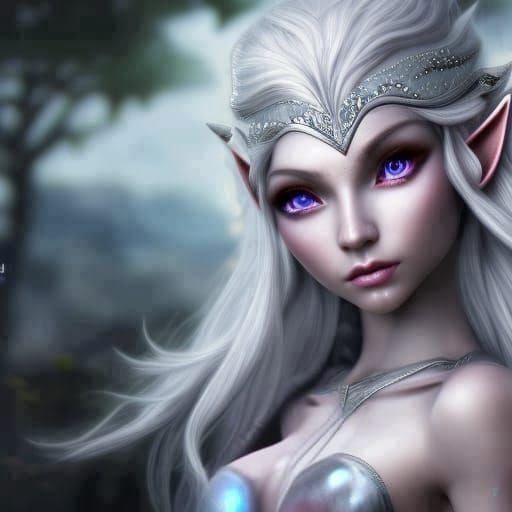 Silver elf : r/nightcafe