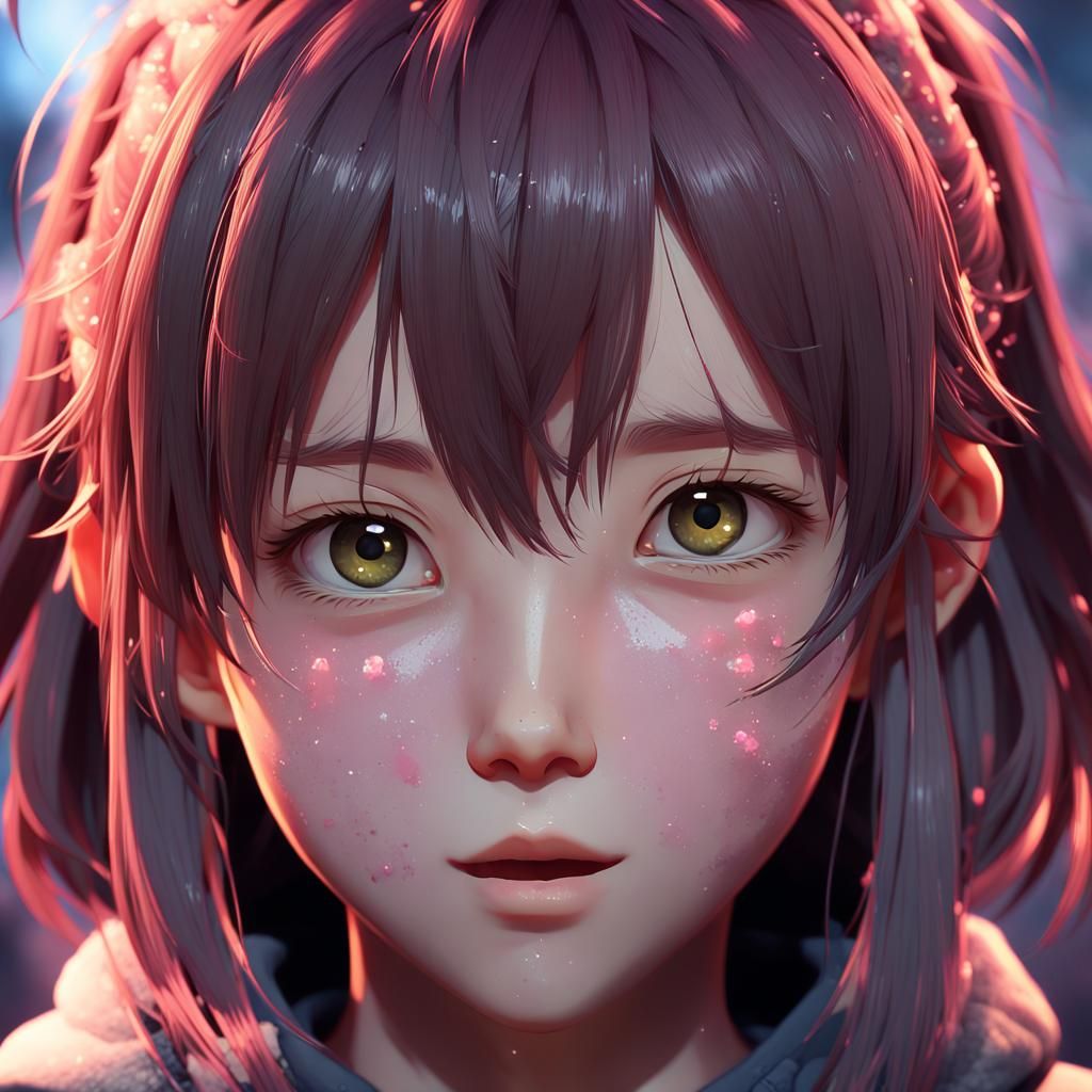 Detailed 3D Anime Art Inspired by WLOP