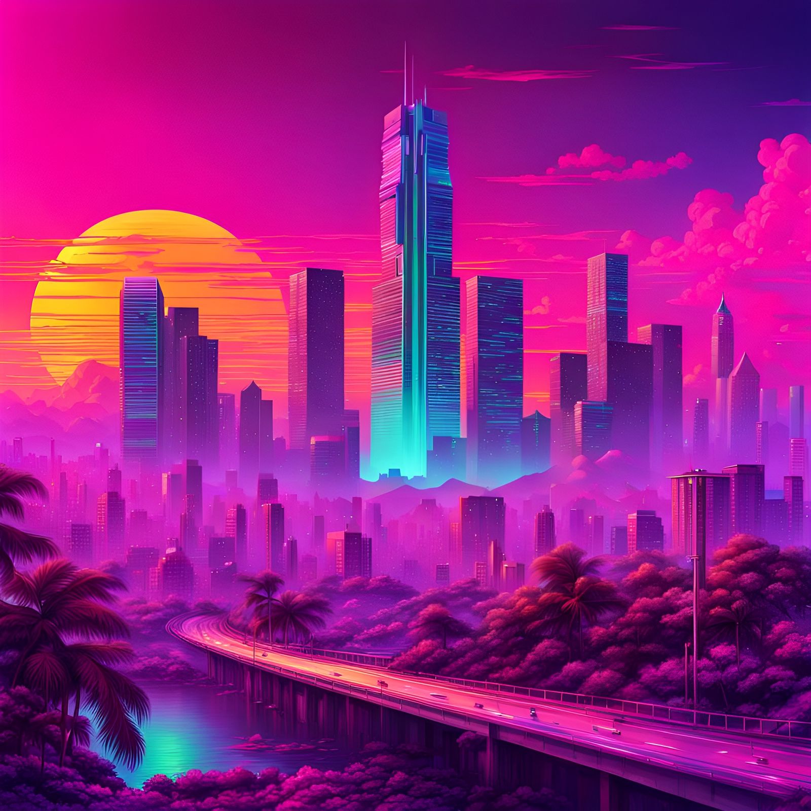 Vaporwave Miami  by @Jack Taylor