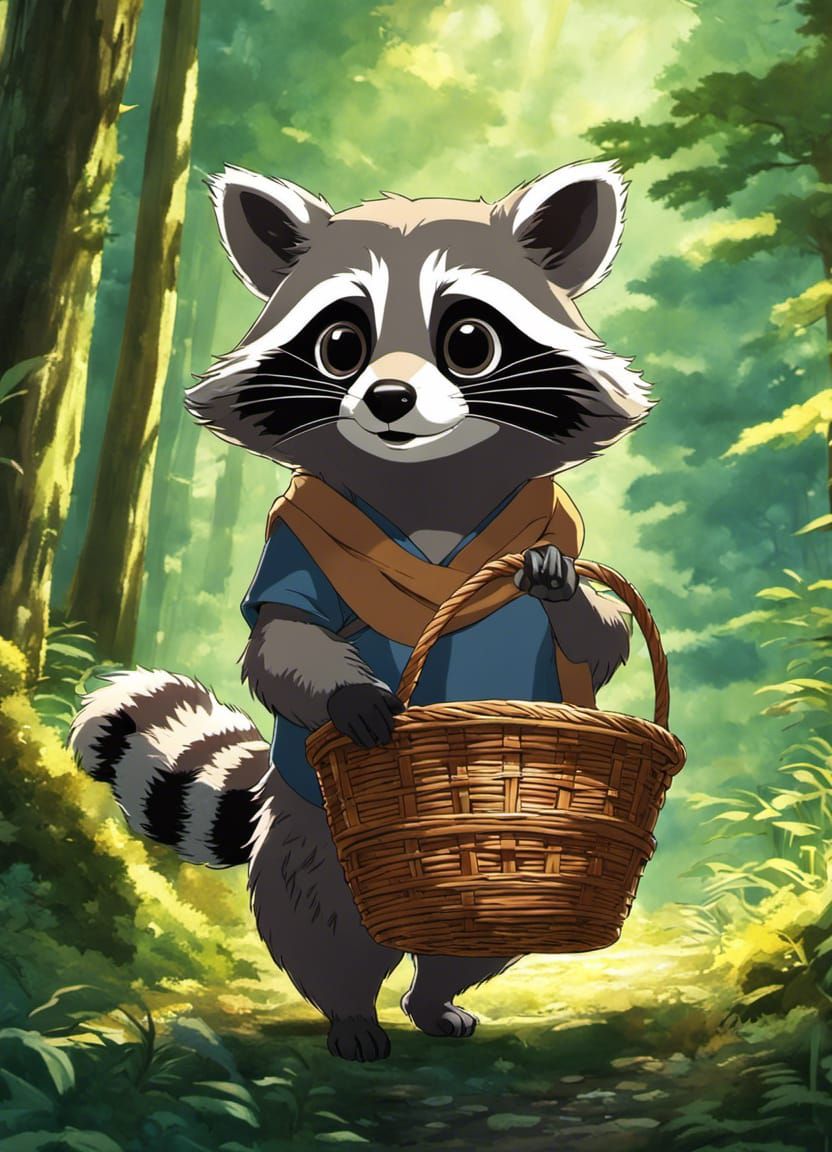 Foraging Raccoon   by @Dyce