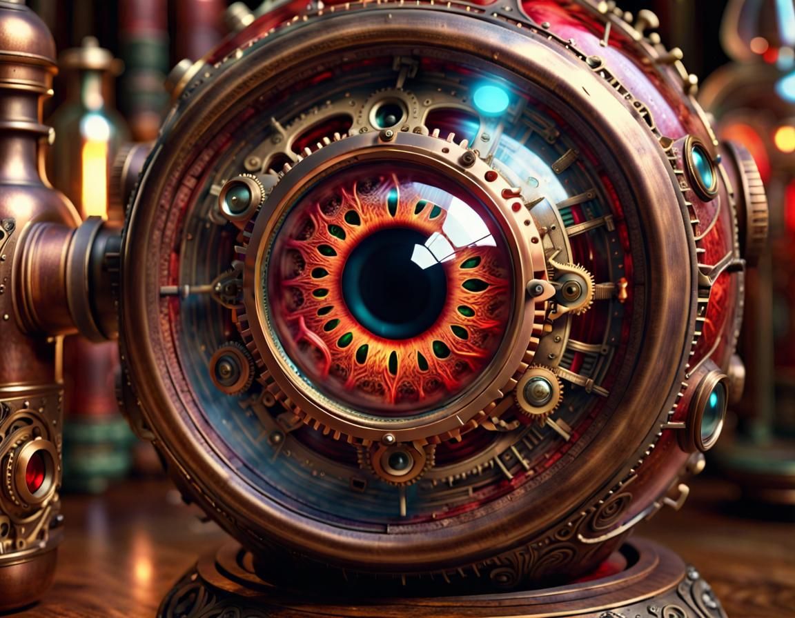 Human eyes... steampunk