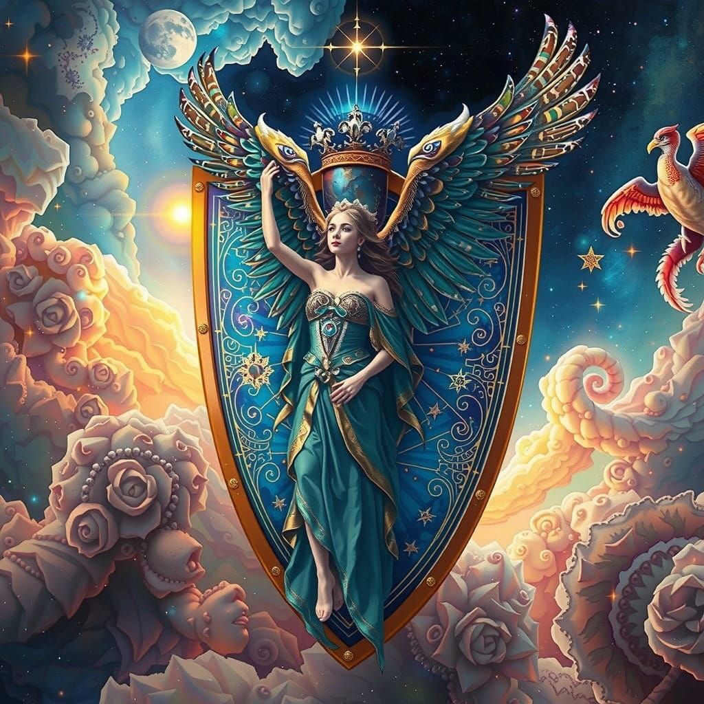 Eagle Maiden Shield  by @Luna