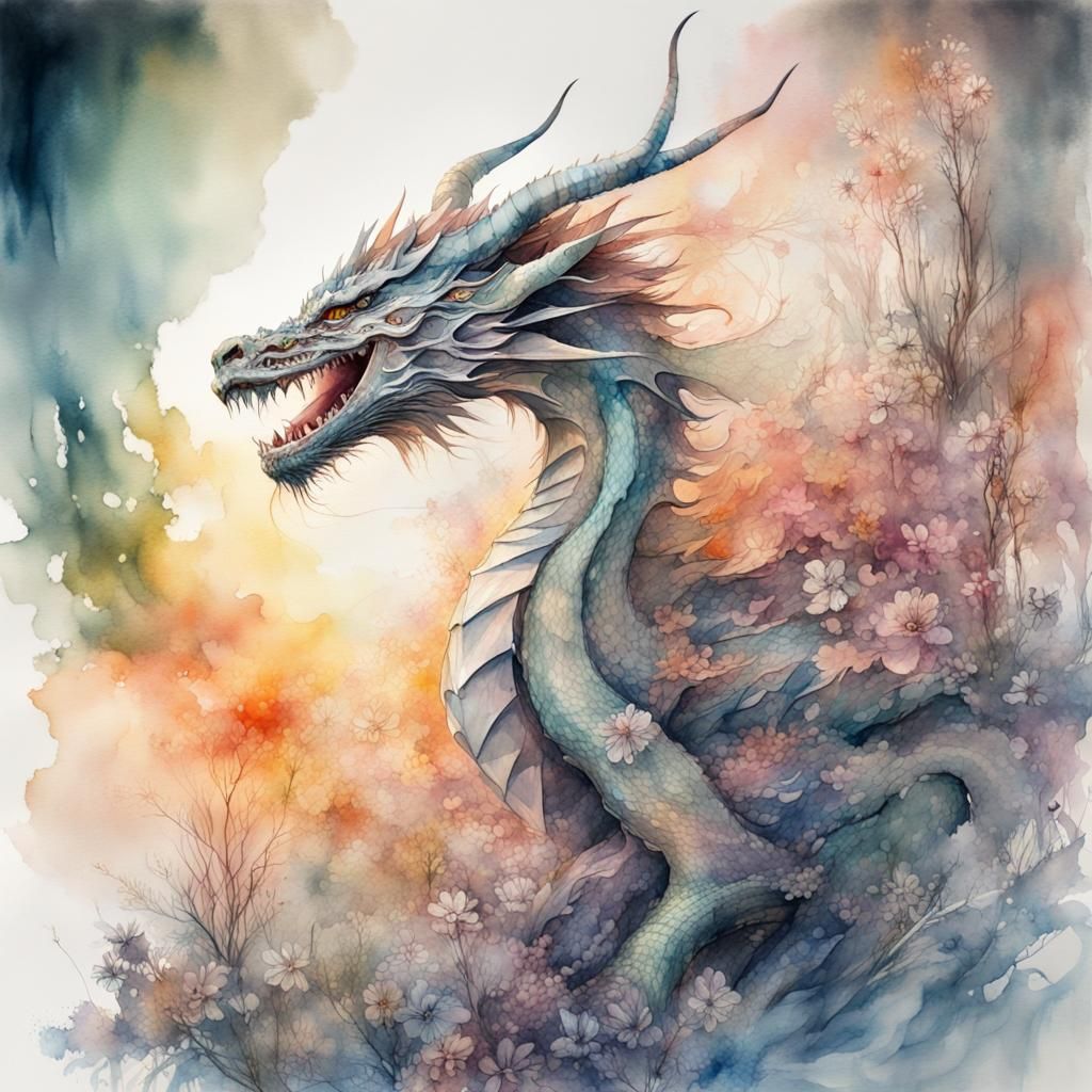 Dragon Watercolor