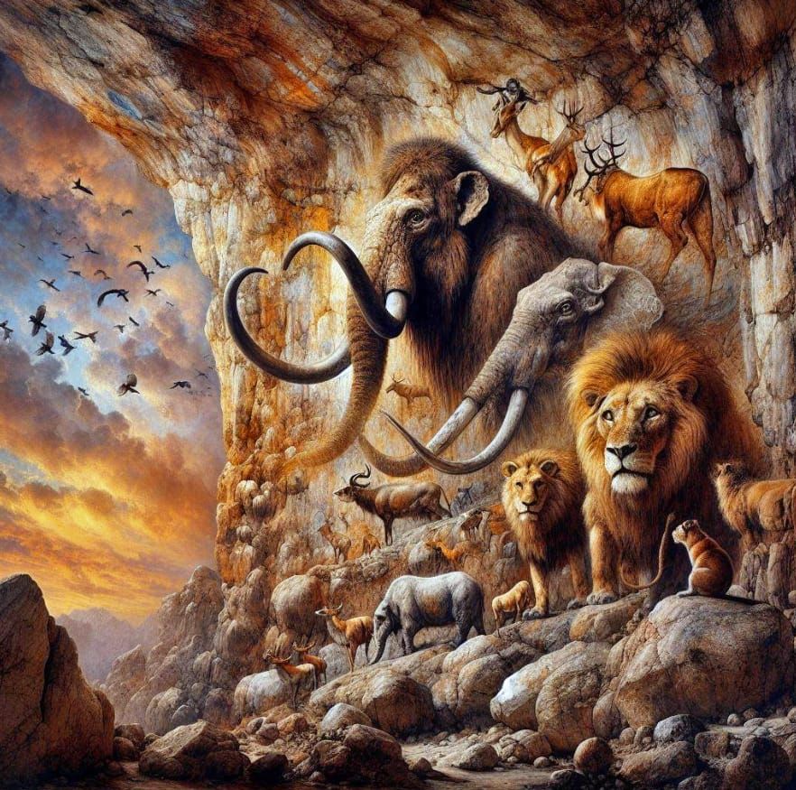 Prehistorical cave coming to life