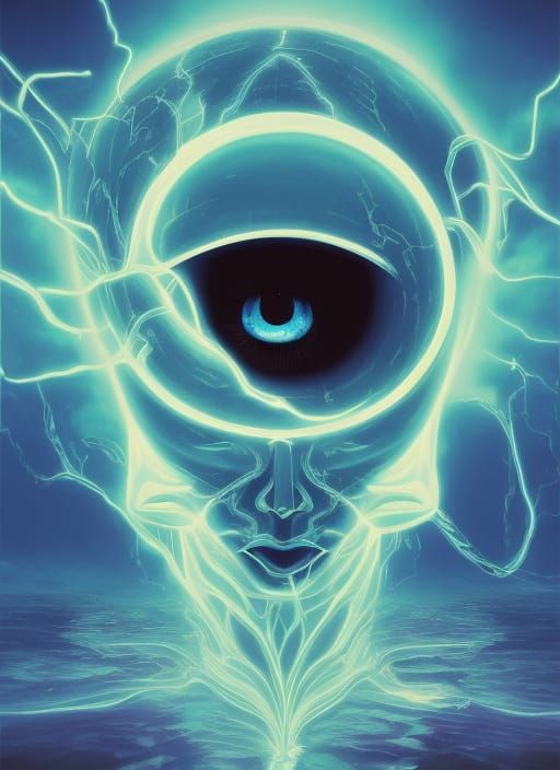 Electric eye AI Generated Artwork NightCafe Creator