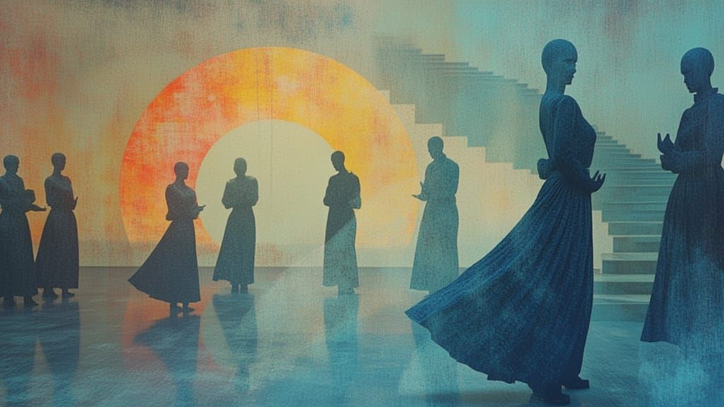 you're driven like the snow
Pure in heart
Driven together
And given away to the west
A white dress but still the river don't run
A black dre...