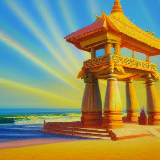 Temple On The Beach