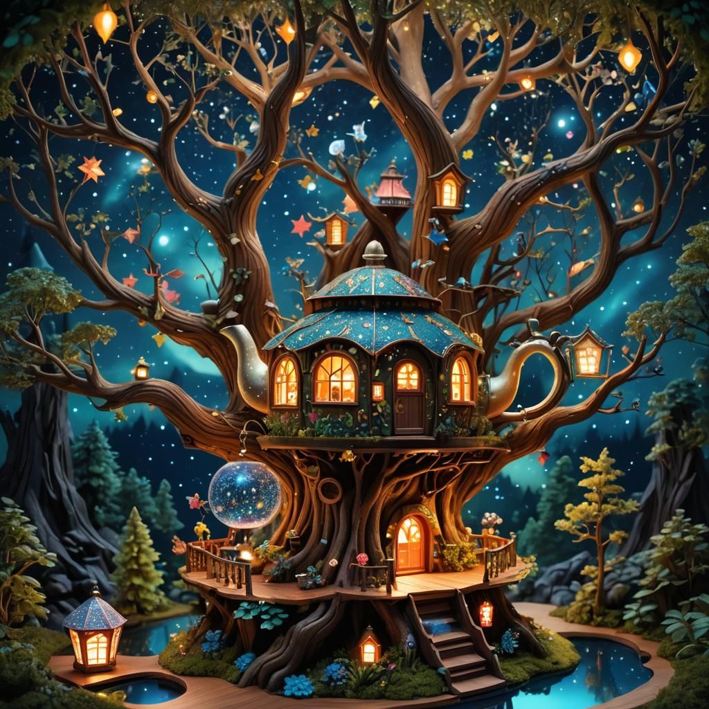 Unusual Treehouse Teahouse