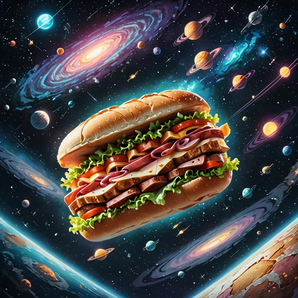 Space Sub Sandwich   by @DragonIdk