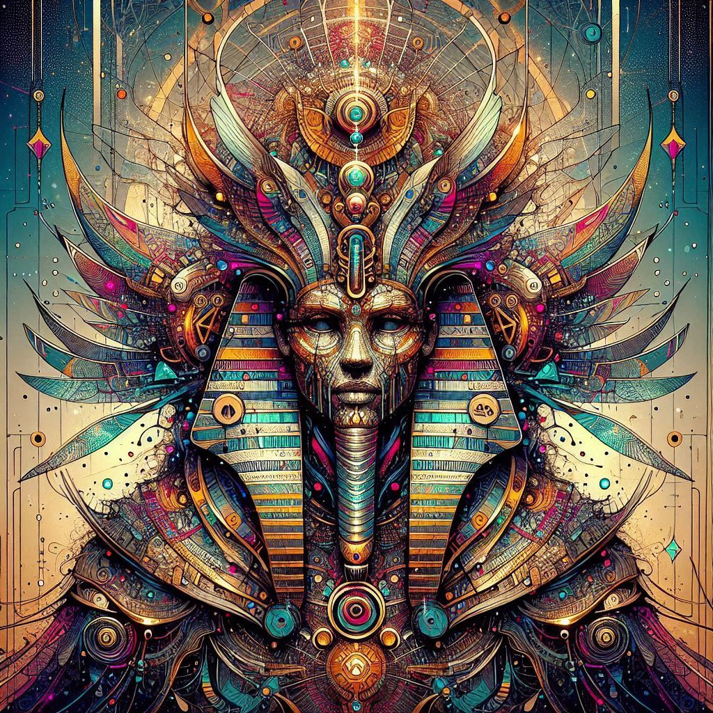 Egyptian Gods Fantasy Illustration 2