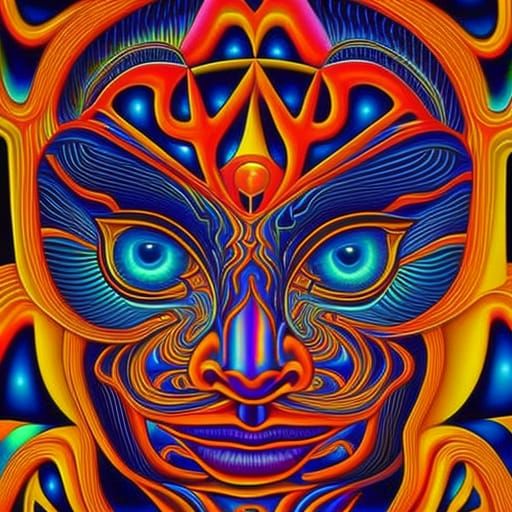 Dosed in the Machine (12) - Trippy Psychedelic Art - AI Generated ...