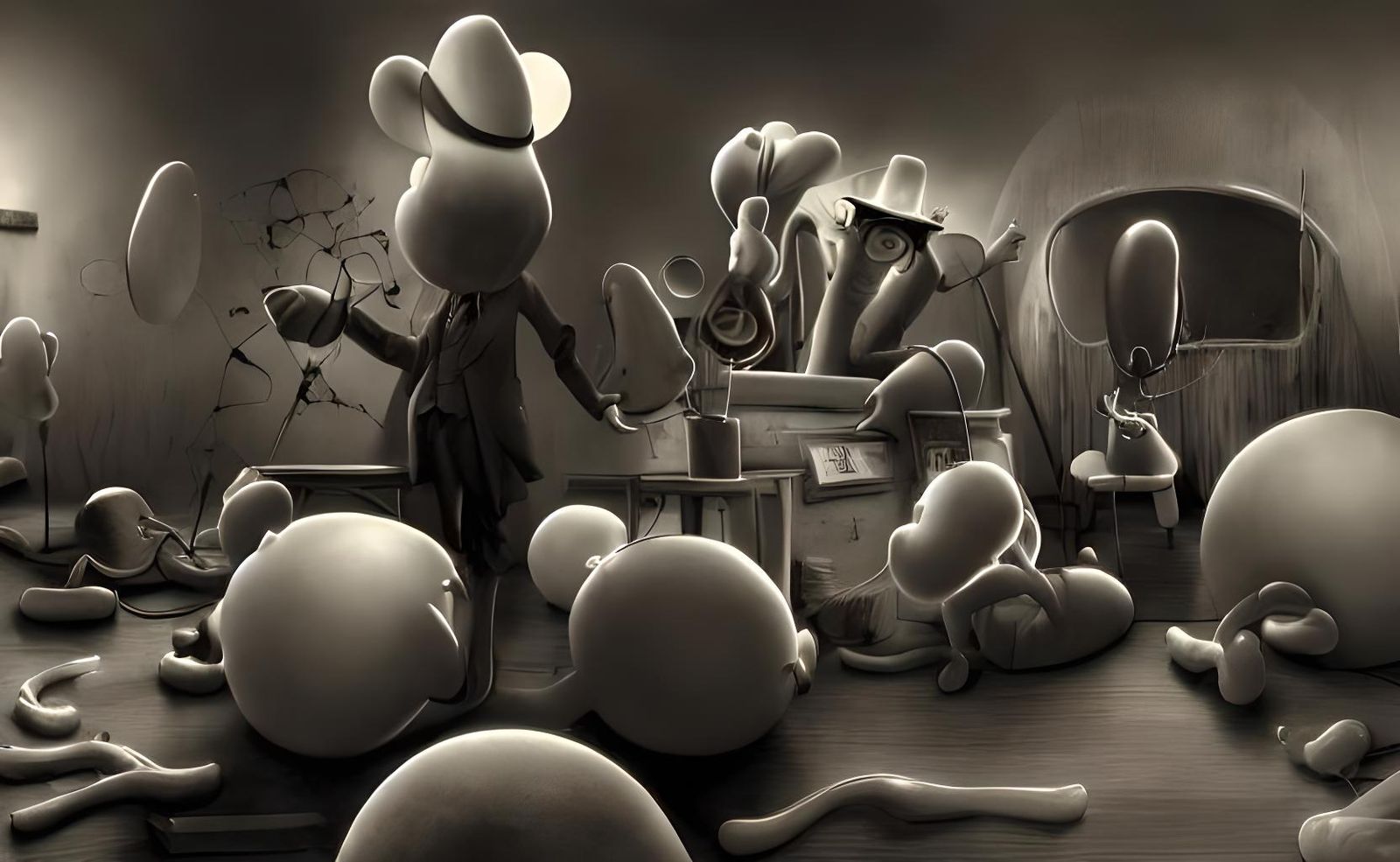 Faceless People (and so on) Not Listening to the Piano