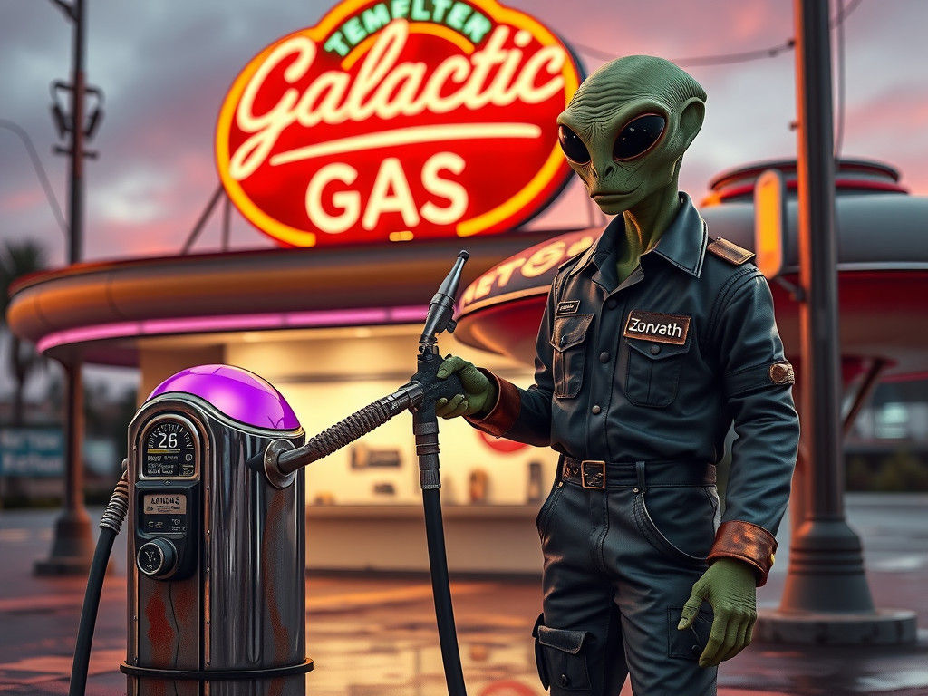 Galactic Gas  by @NovemberFox