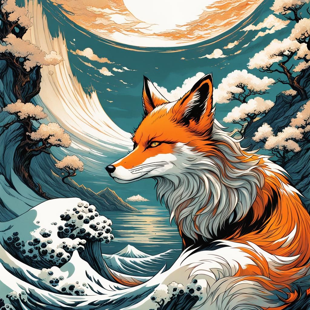 Tranquil Fox - AI Generated Artwork - NightCafe Creator