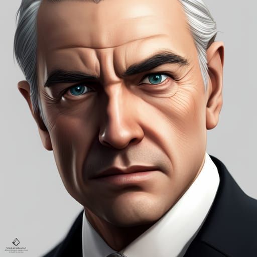 Young Sean Connery as Edward Elric photorealism, dark academ...