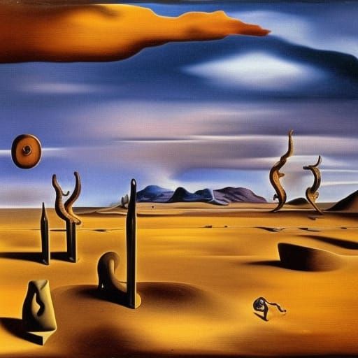 Nightmare in the desert - AI Generated Artwork - NightCafe Creator