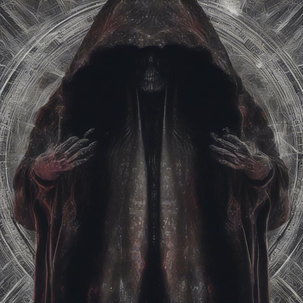 Evil scary villain art creation I made of my original charac...