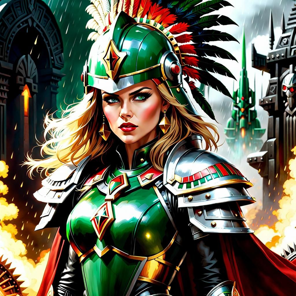Warhammer 40k, Space Marine, beautiful woman, Nicole Kidman,...