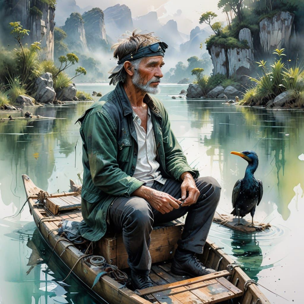 Still waters, silent companions  by @Mog