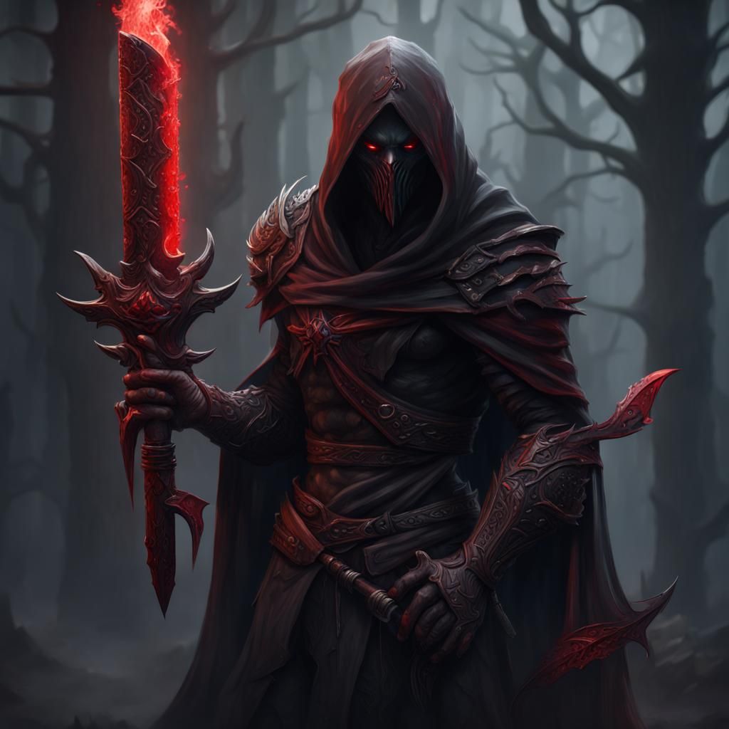 Shadow Wraith Assassin - AI Generated Artwork - NightCafe Creator